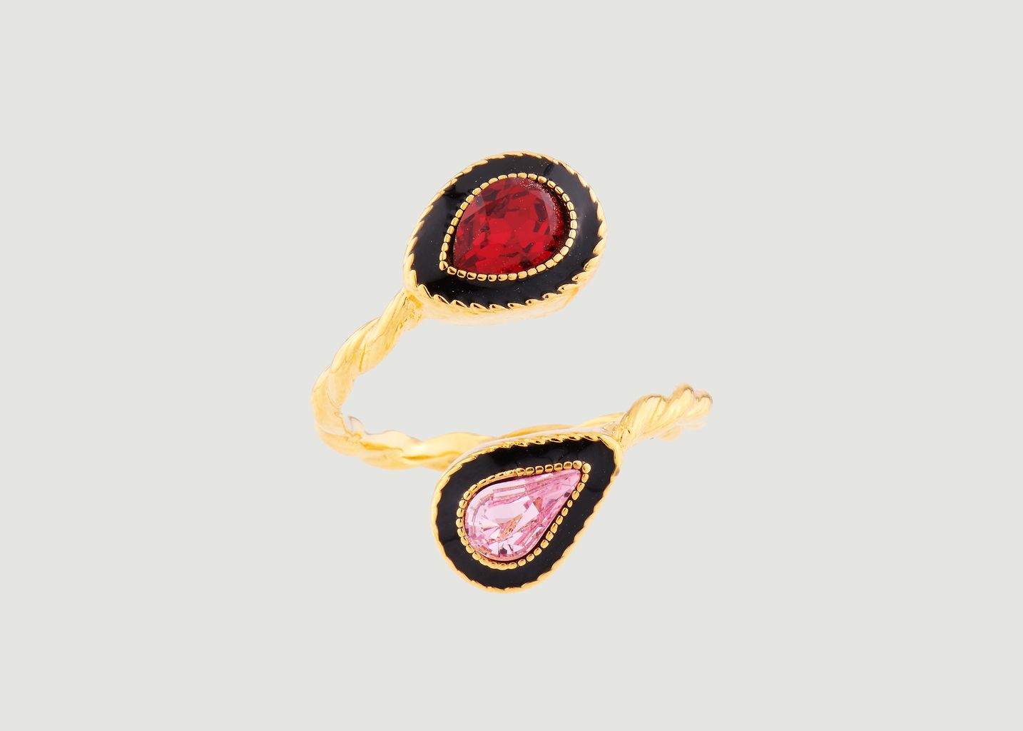 Toi Et Moi Eté Indien adjustable ring with crystals - Les Néréides