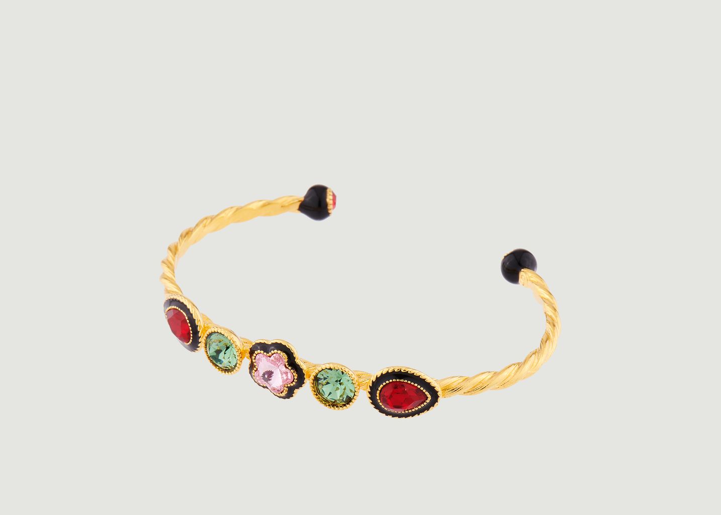 Bracelet jonc fleur indienne - Les Néréides