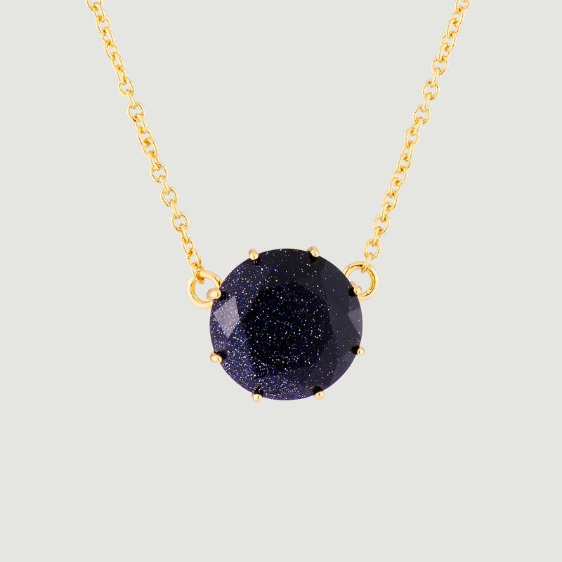 La Diamantine round stone pendant necklace - Les Néréides