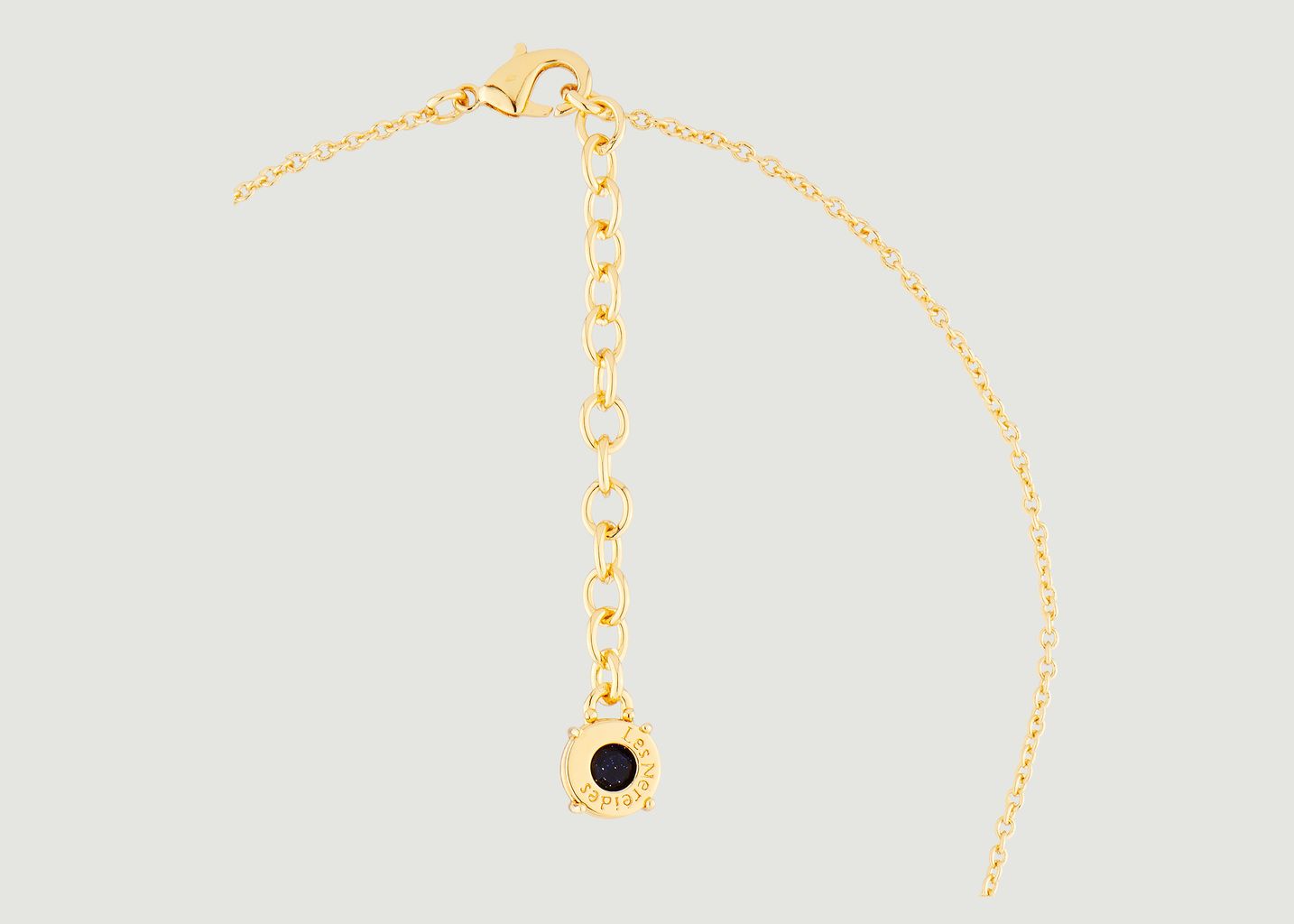 La Diamantine Anhänger Halskette mit rundem Stein - Les Néréides
