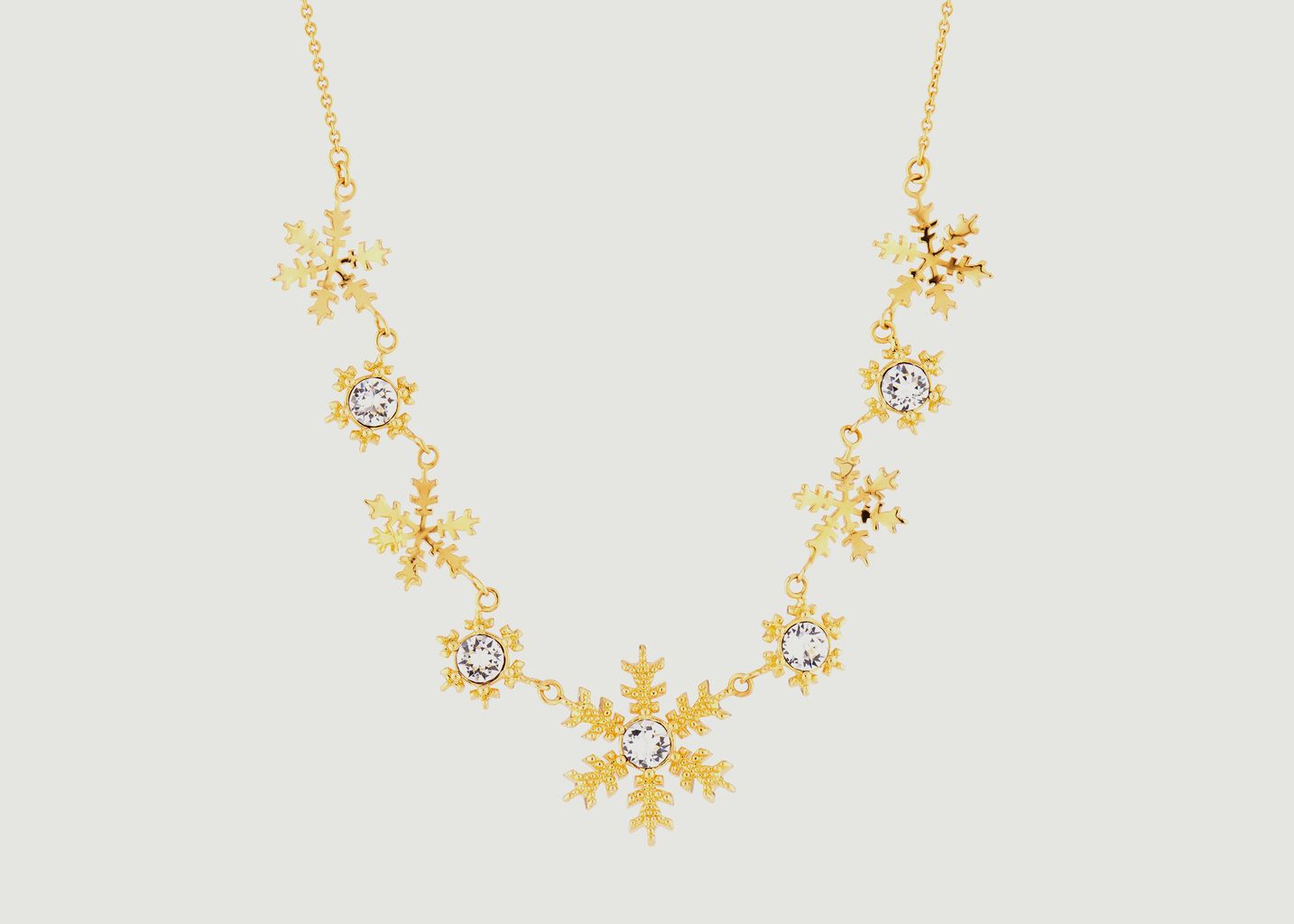 Snowflakes adjustable bib necklace - Les Néréides