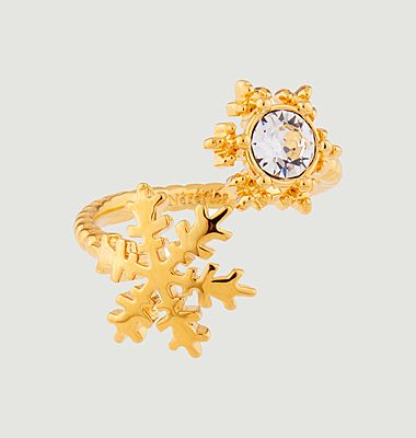 Bague ajustable flocons de neige