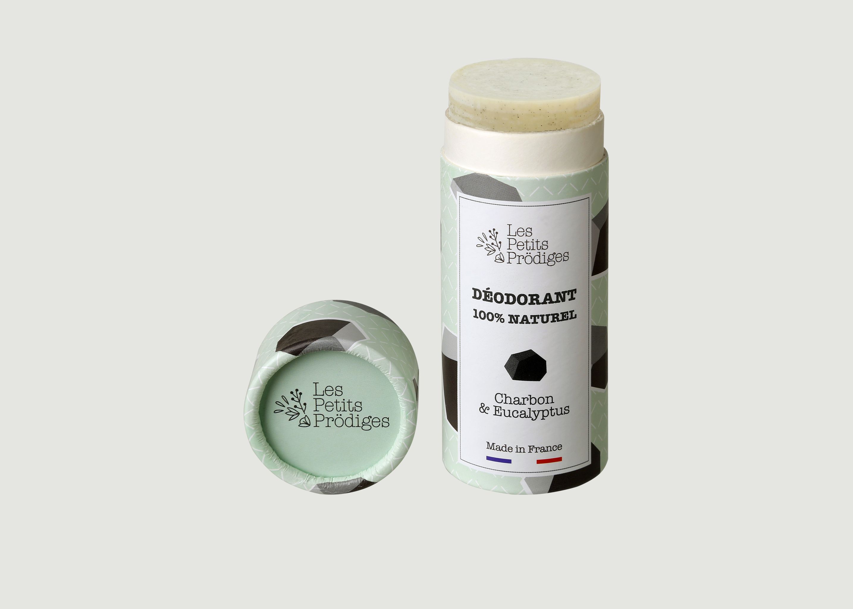 Holzkohle und Eukalyptus Deodorant 50g - Les Petits Prödiges