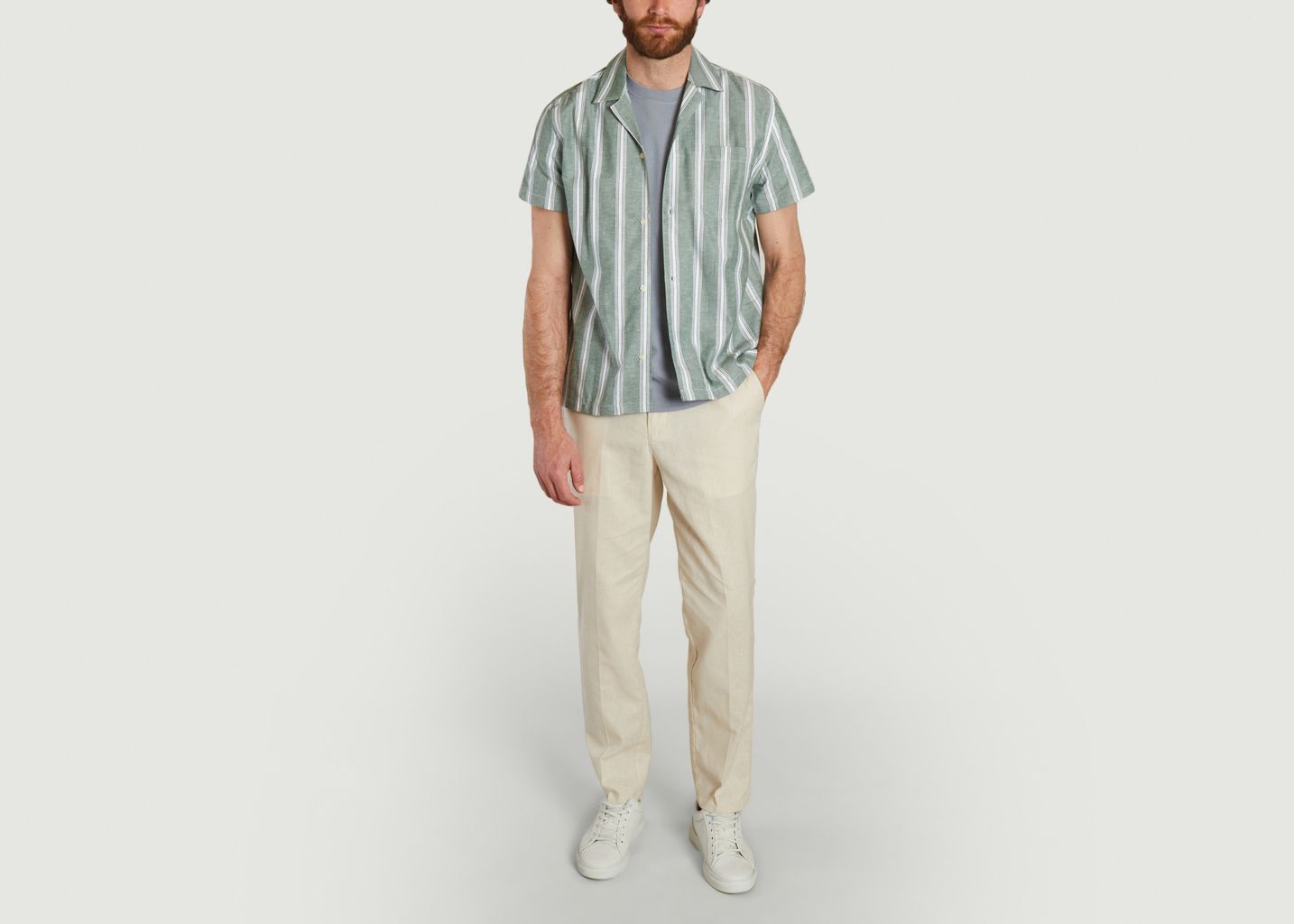 Lawson Stripe SS Shirt  - Les Deux