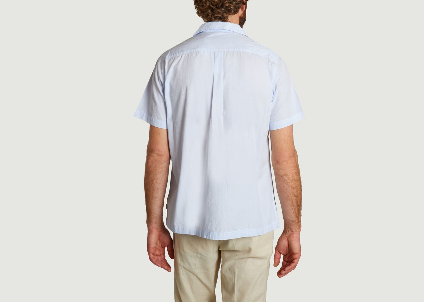 Leland Poplin Stripe SS Shirt - Les Deux