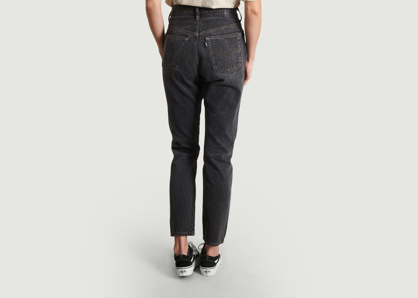 levi's 501 skinny black fog