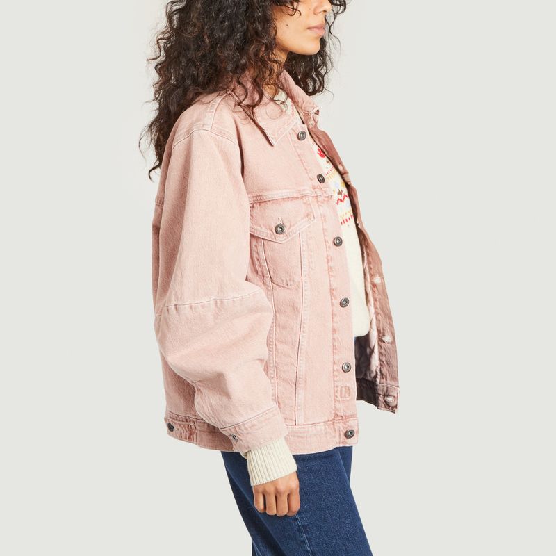 Sale Truker Denim Jacket Pale Pink Levi 