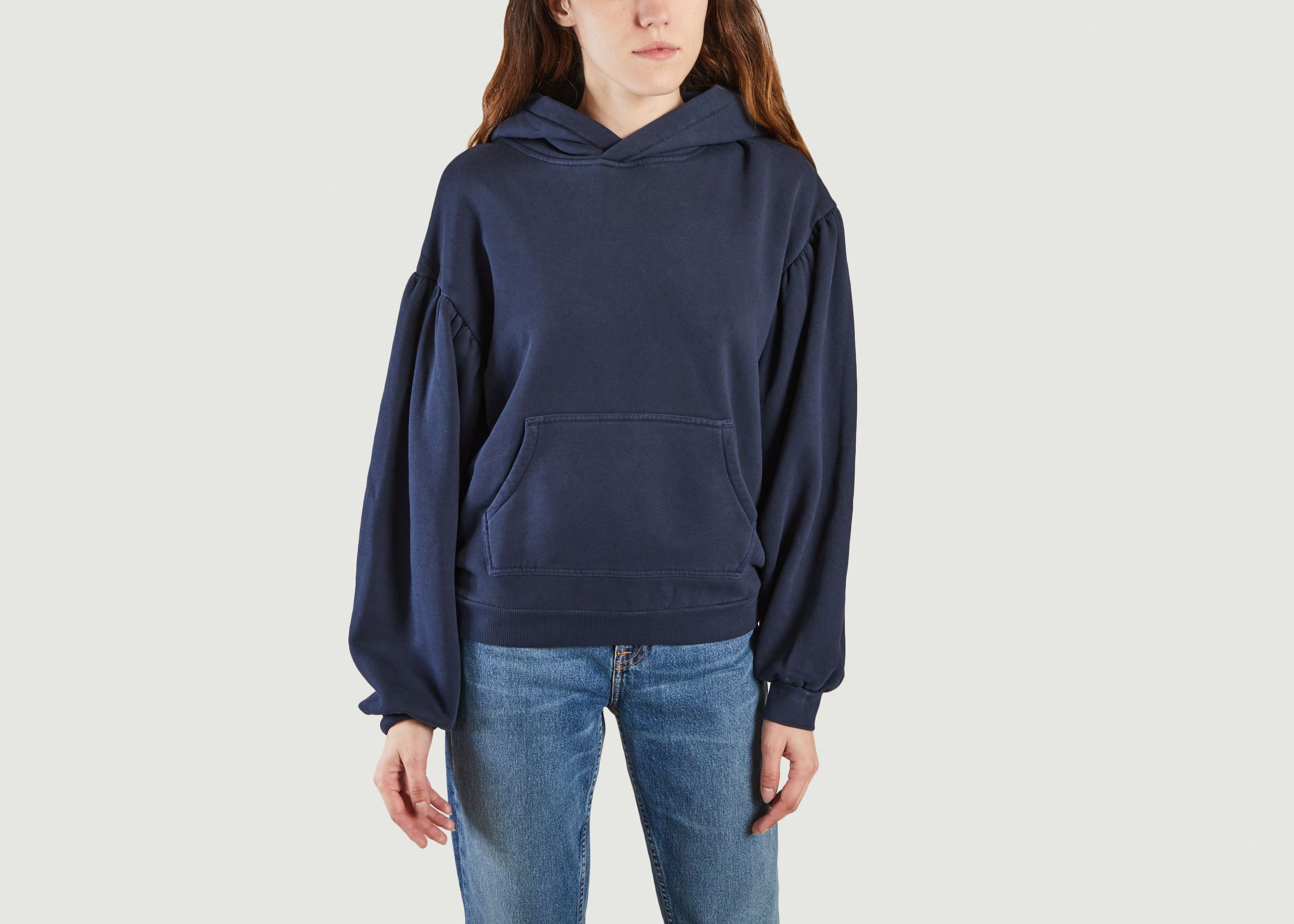 Shirring hoodie