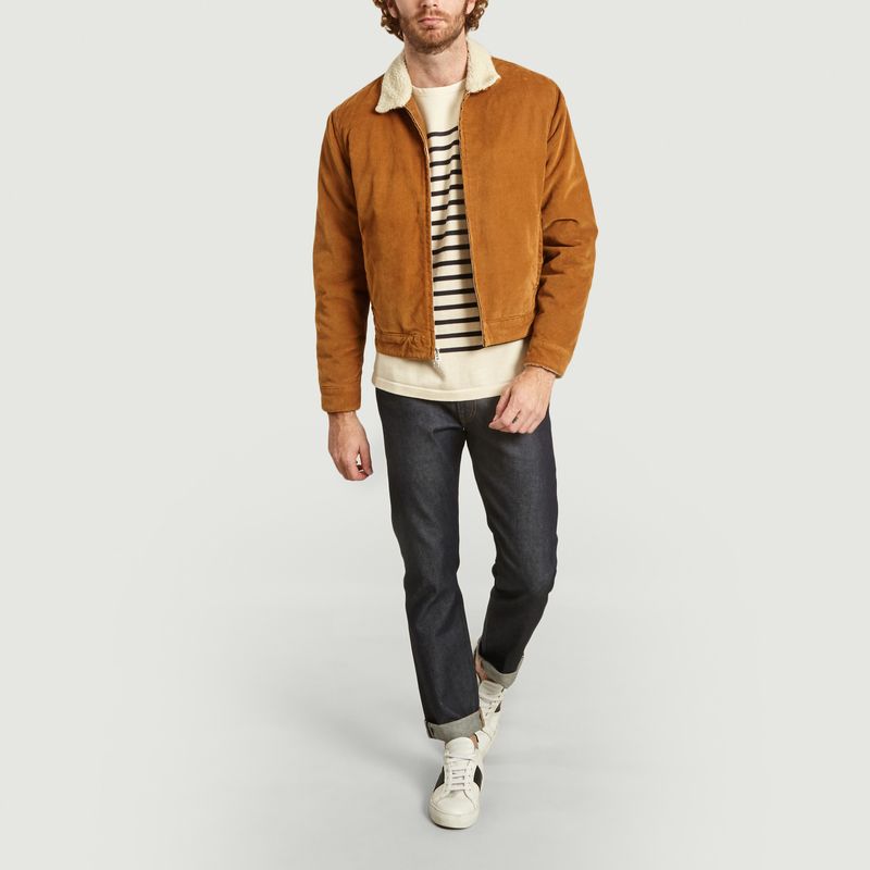 Quilted corduroy jacket with faux-fur collar - Levi's M&C