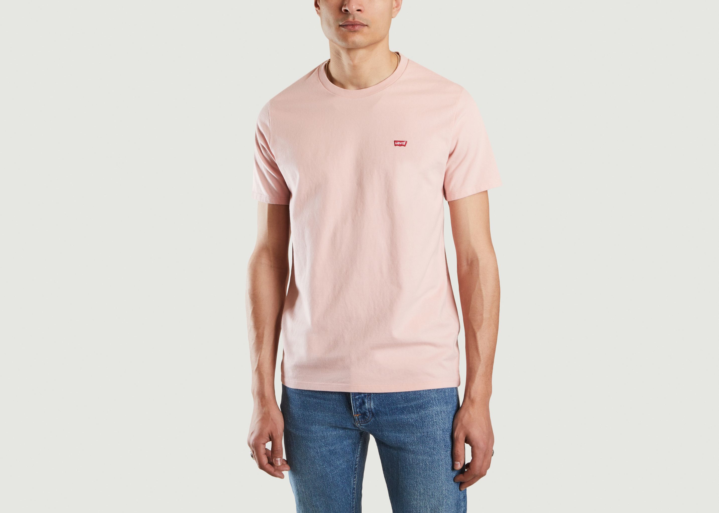 pink and red levis t shirt