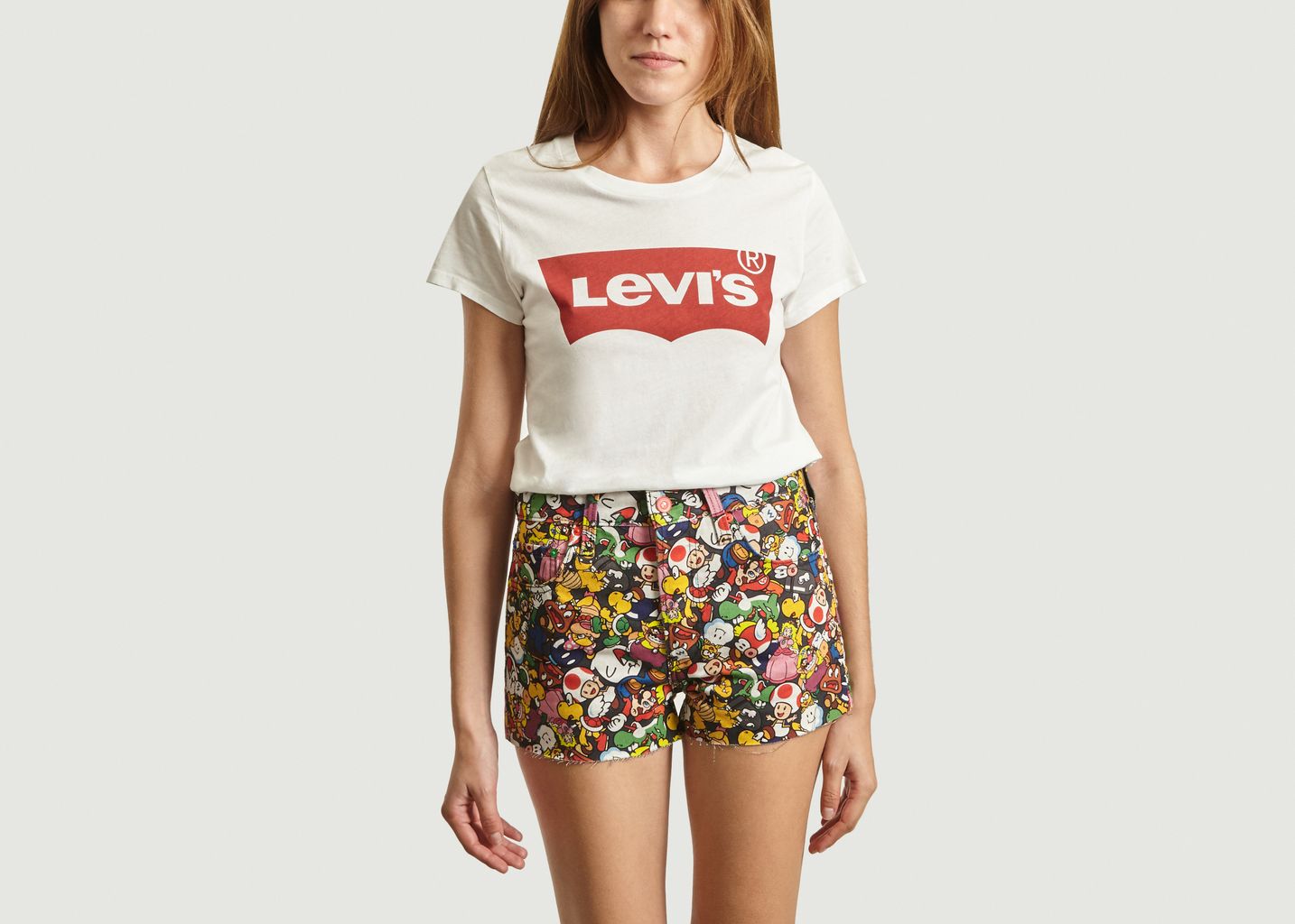 levi's batwing t shirt white