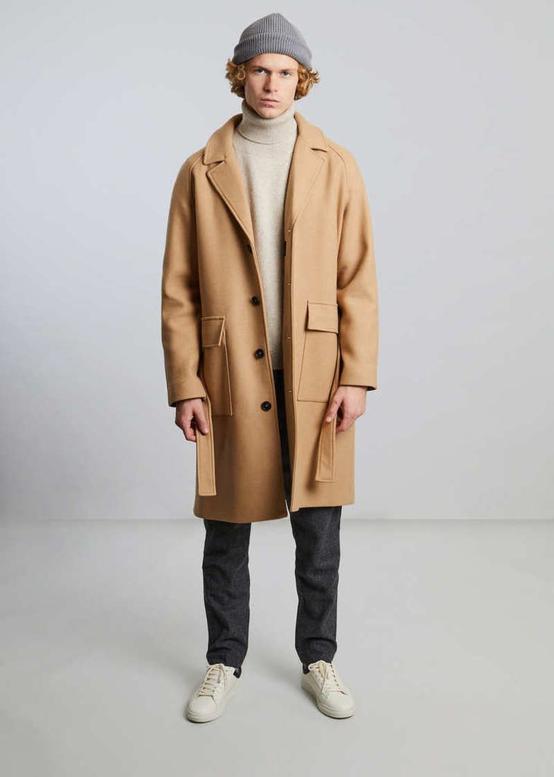 Pardessus oversize en laine fabriqué en France - L'Exception Paris