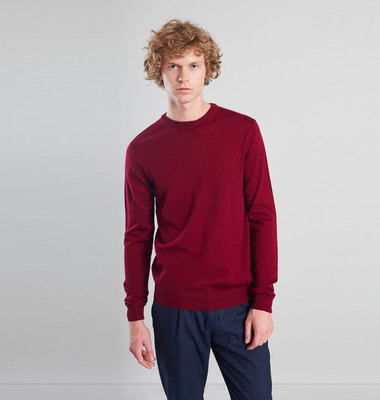 Pull col rond en laine mérinos