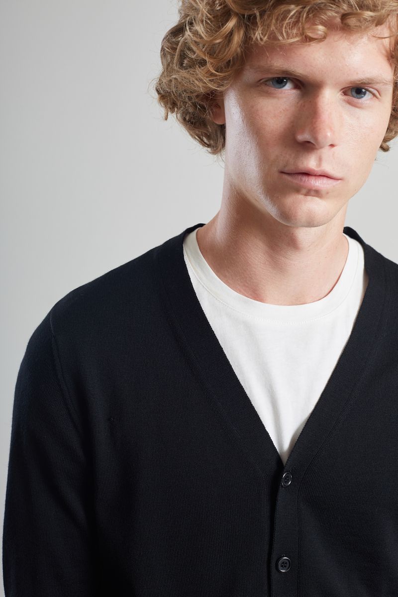 Cardigan Boutonné Mérinos - L'Exception Paris