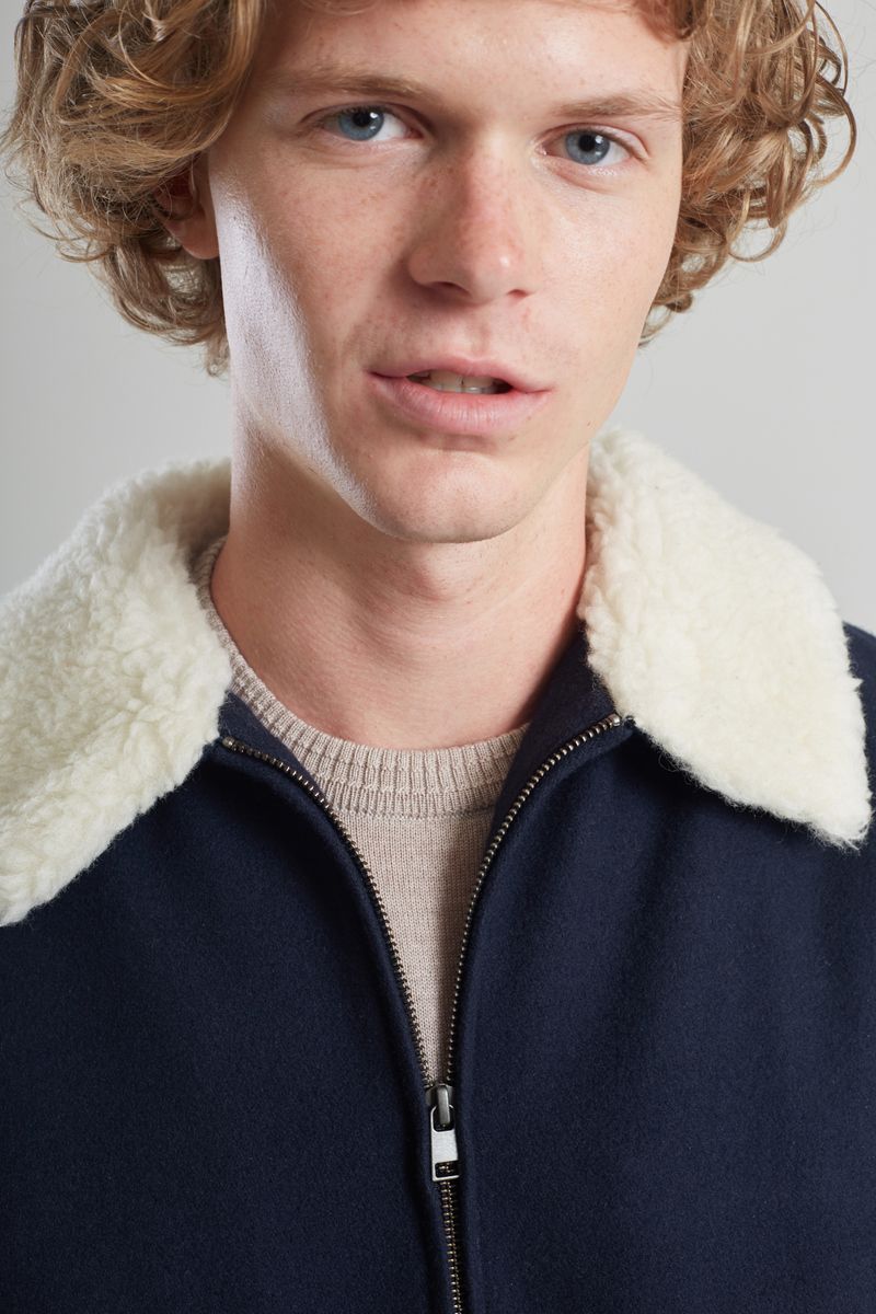 Blouson Aviateur en Laine et Cachemire - L'Exception Paris