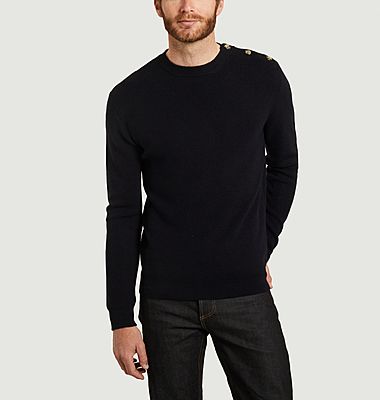 Pull marin en laine mérinos extrafine fabriqué en Italie