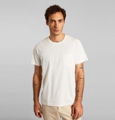 T-shirt poche en coton biologique