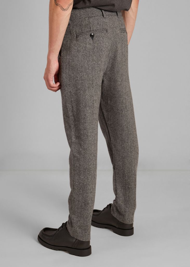 Pleated cotton twill trousers - L'Exception Paris
