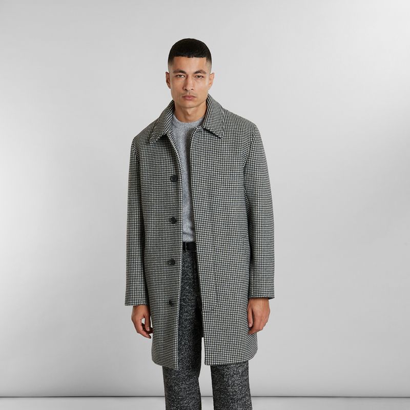 Manteau droit en laine fabriqué en France - L'Exception Paris