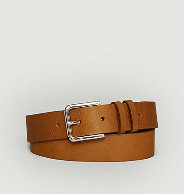 Vegetable-tanned leather belt