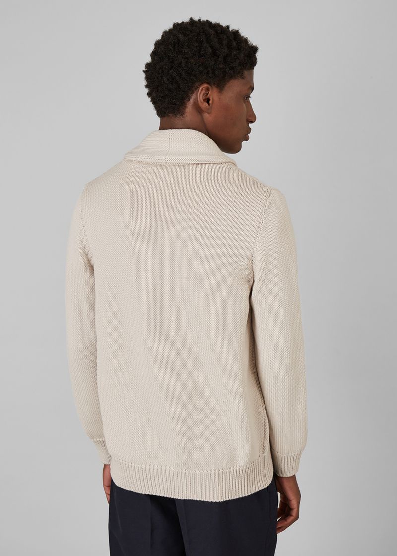 Merino wool shawl collar cardigan - L'Exception Paris