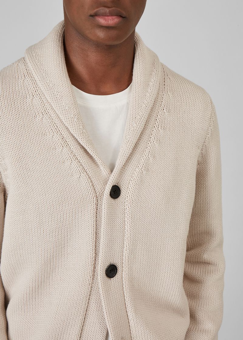 Merino wool shawl collar cardigan - L'Exception Paris