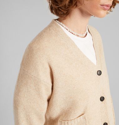 Cardigan boutonné en laine