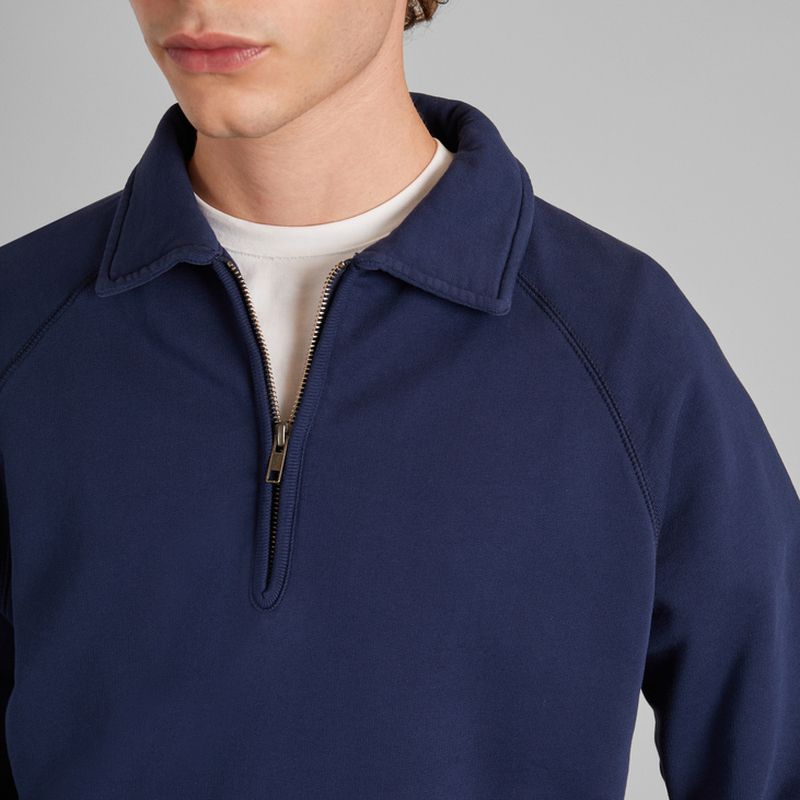 Zip polo shirt in organic cotton - L'Exception Paris