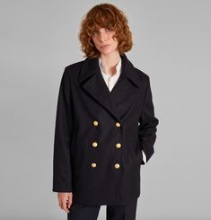 Wool coat made in France