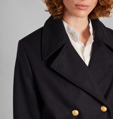 Wool coat made in France