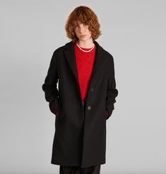 Straight coat in new wool L'Exception Paris