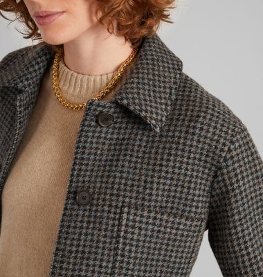 Virgin wool over-jacket made in France