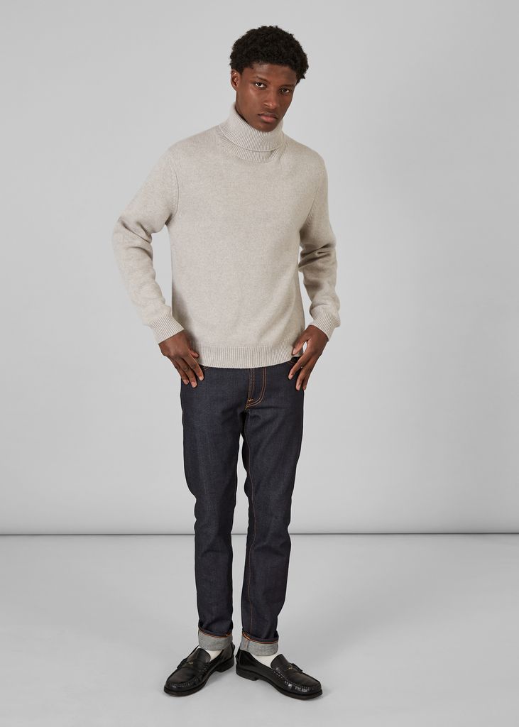 Turtleneck sweater in 12-gauge cashmere and merino wool - L'Exception Paris