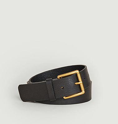 Vegetable-tanned leather belt