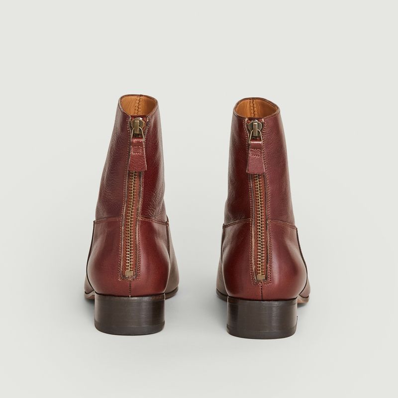 L'Exception x Anthology leather flat boots - L'Exception Paris
