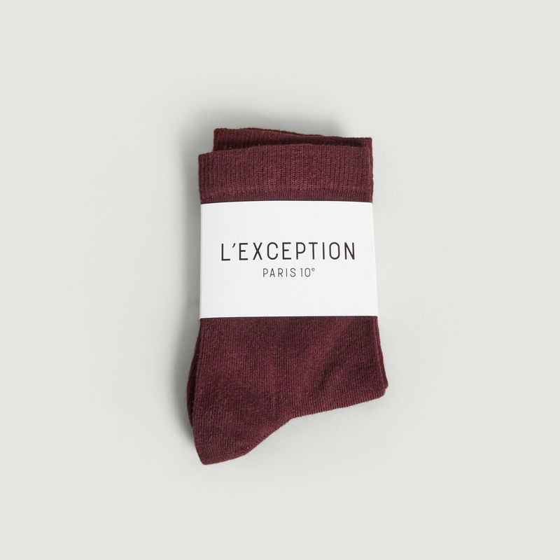 Chaussettes brodées MIF - L'Exception Paris