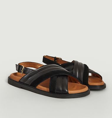 Ylva leather sandals by L'Exception x Anthology