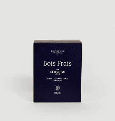 Bougie Bois Frais 220g 2 mèches de la collaboration MaisonMaison Paris x L'Exception Paris