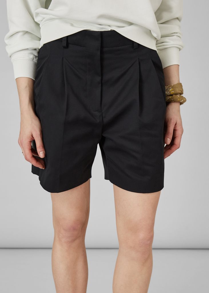 Hoch geschnittene Shorts aus Baumwoll-Twill - L'Exception Paris