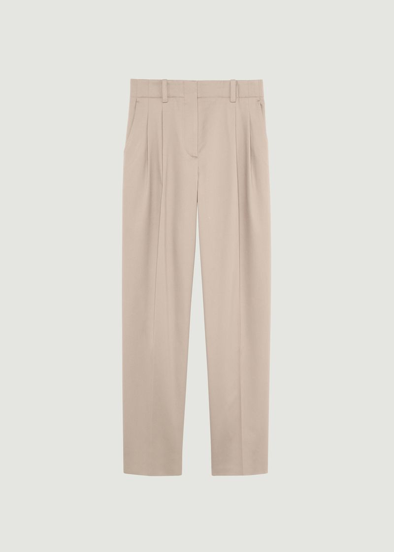 Double pleated cotton twill pants - L'Exception Paris
