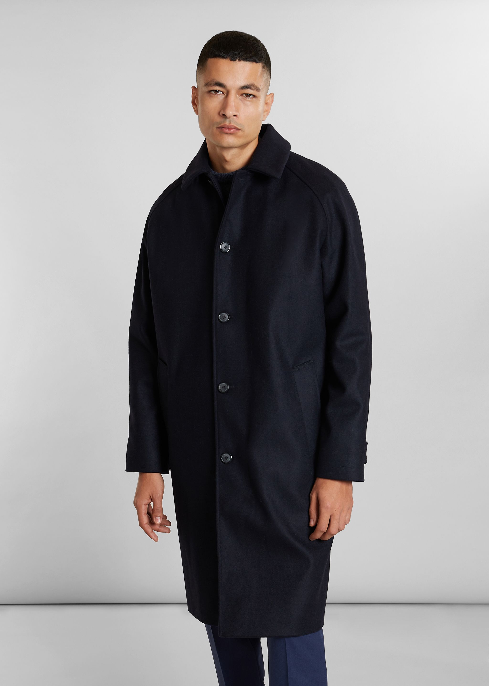 Mac loose-fitting coat raglan sleeves made in France - L'Exception Paris