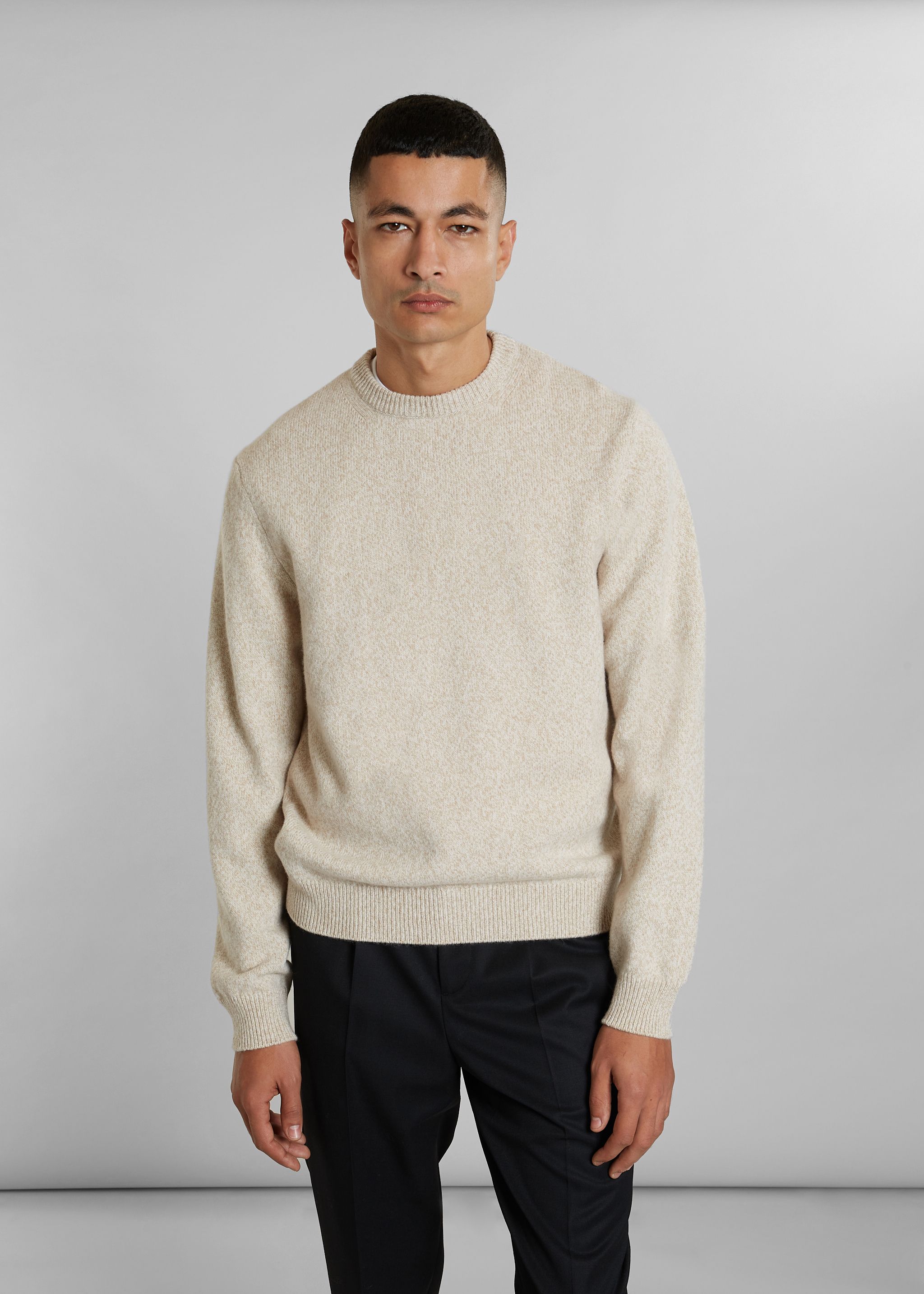 Geelong wool thick round-neck jumper - L'Exception Paris