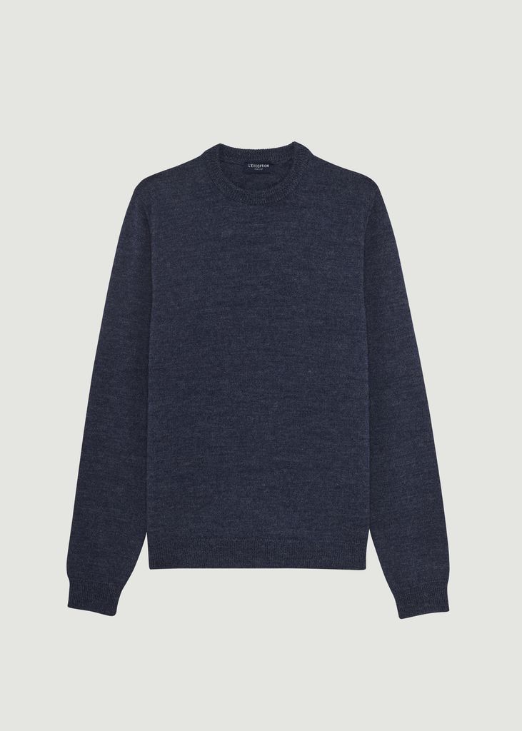 Pull col rond en laine Shetland - L'Exception Paris