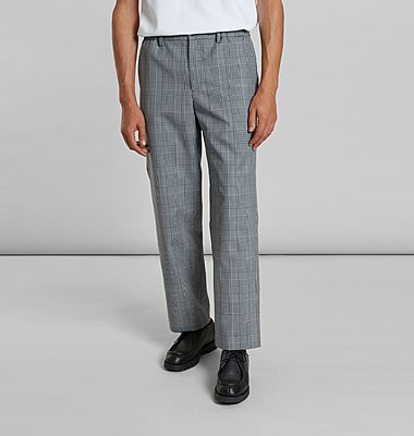 Wool blended Elastic waistband pants