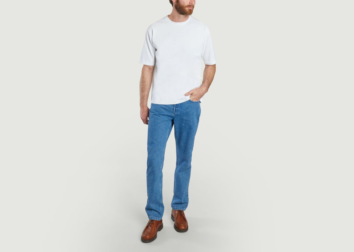 Jean regular 14oz Bleach - L'Exception Paris