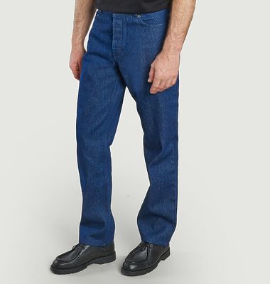 14 oz straight-leg jeans