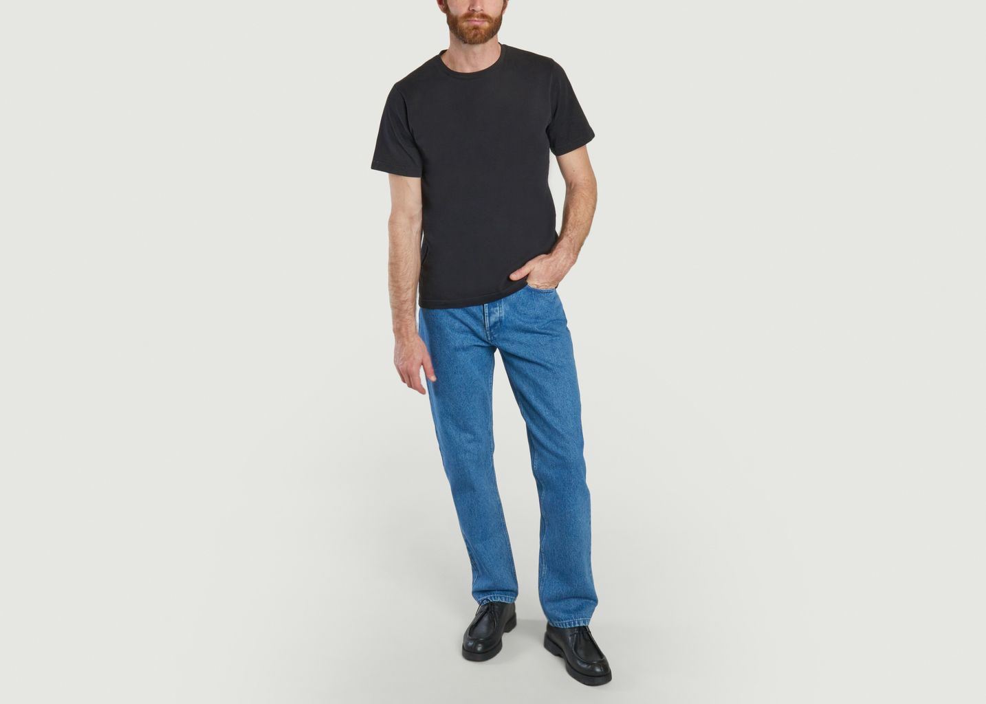 Jean droit 14oz Bleach - L'Exception Paris