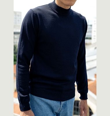 Merino mock-neck sweater