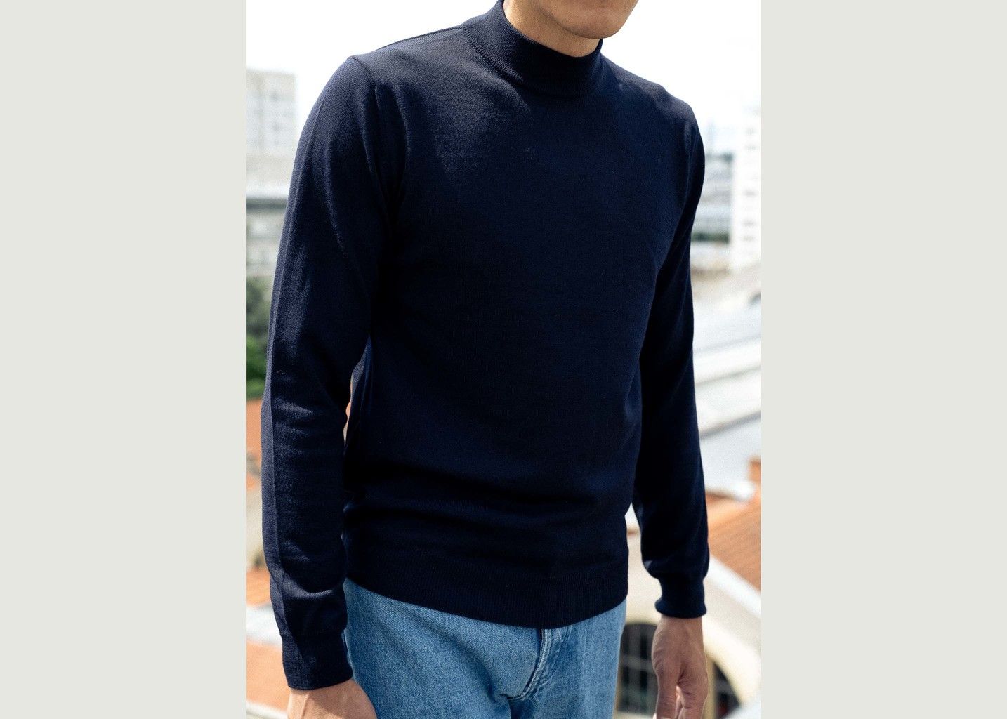 Merino mock-neck sweater - L'Exception Paris