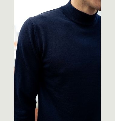 Merino mock-neck sweater